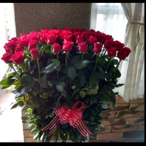 CANASTO ESPECIAL DE 50 ROSAS